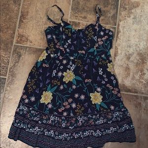 Floral dress.